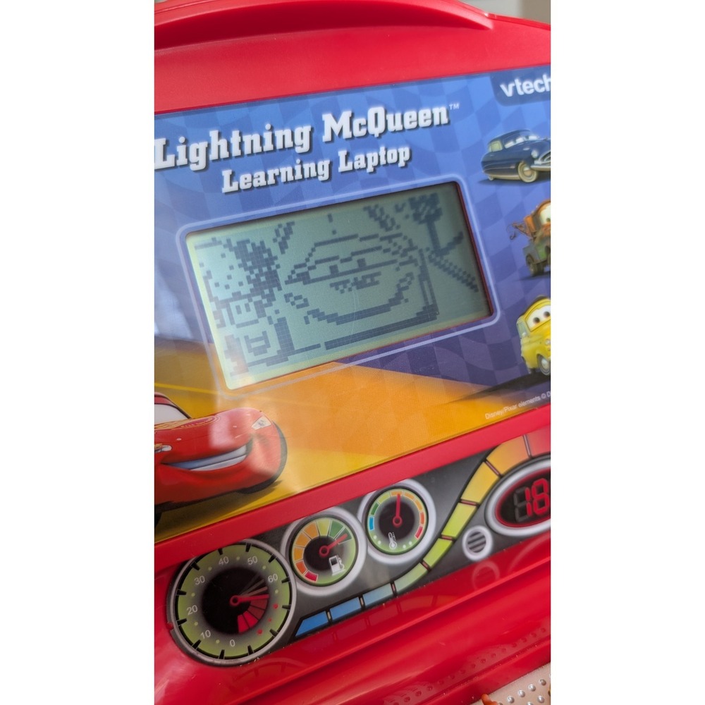 Disney V Tech V-Tech Cars Lightning McQueen Learning Toy Laptop TESTED Working - Picture 3 of 15